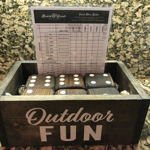 New Outdoor Fun Giant Wooden Dice Game